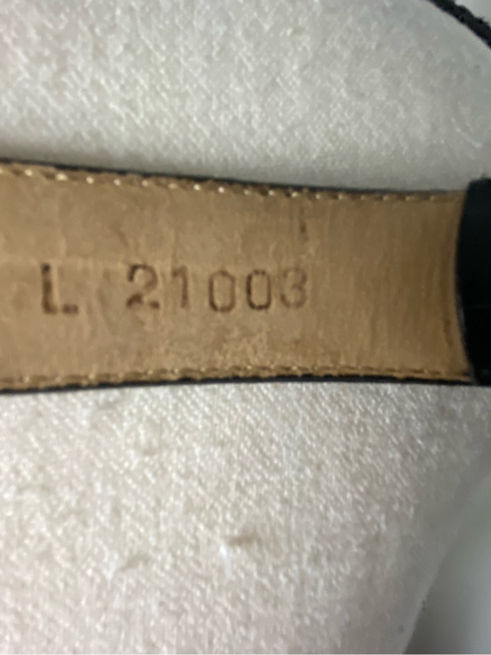 Vintage Brighton Museum Black Croc Leather Coin Belt Size Large - Picture 9 of 9